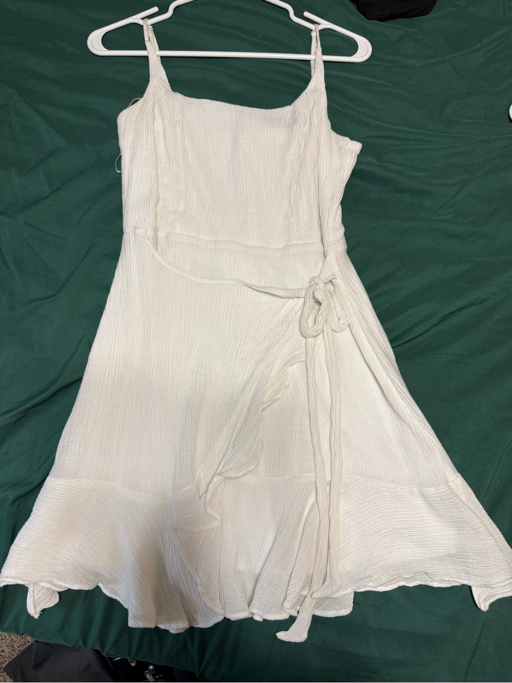 White Sleeveless Wrap Midi Dress - Classic Summer Style